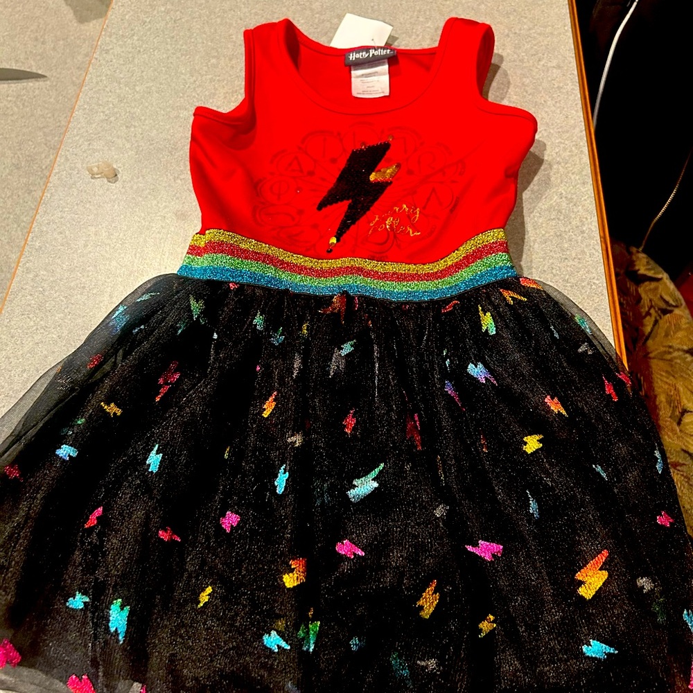 Harry Potter Official Tulle Tutu Dress Lighting Bolt